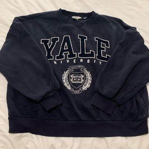 H&M Navy Blue Yale Crewneck Sweatshirt